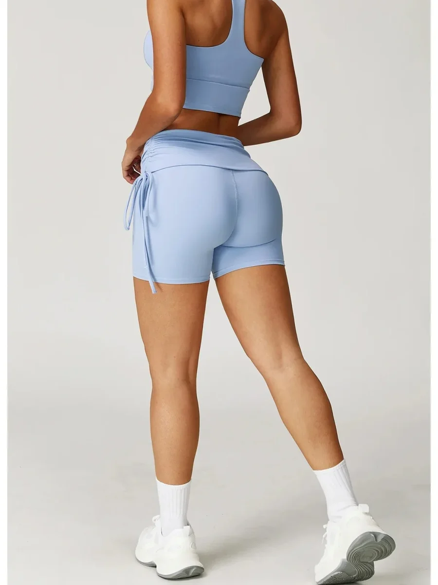 Formande fitnessshorts för damer – hög midja - Bild 2