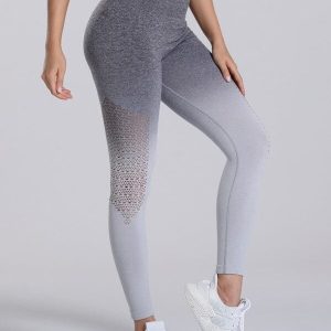 Sömlösa sportleggings i ton-i-ton