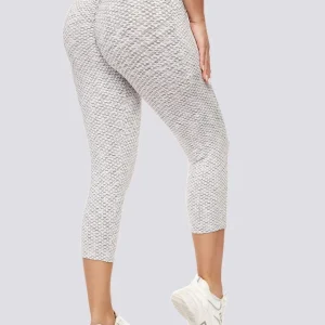 3/4-långa push-up-leggings med fickor