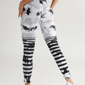 Formande sportleggings med tie dye-mönster (push up) – Nemesis