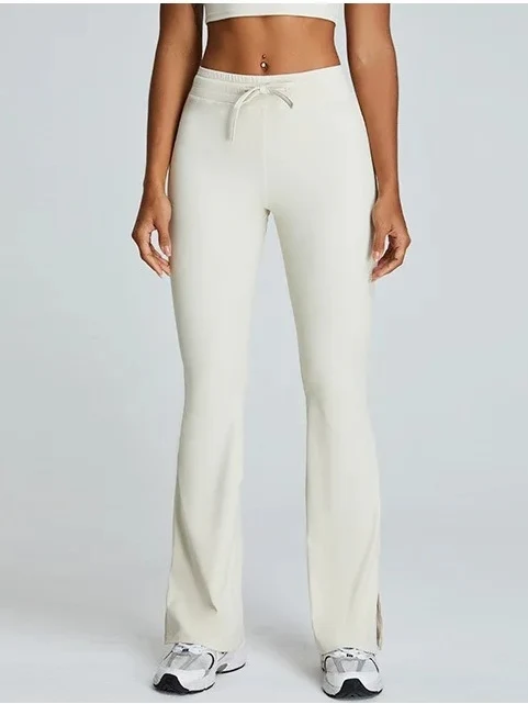 Utsvängda leggings med dragsko